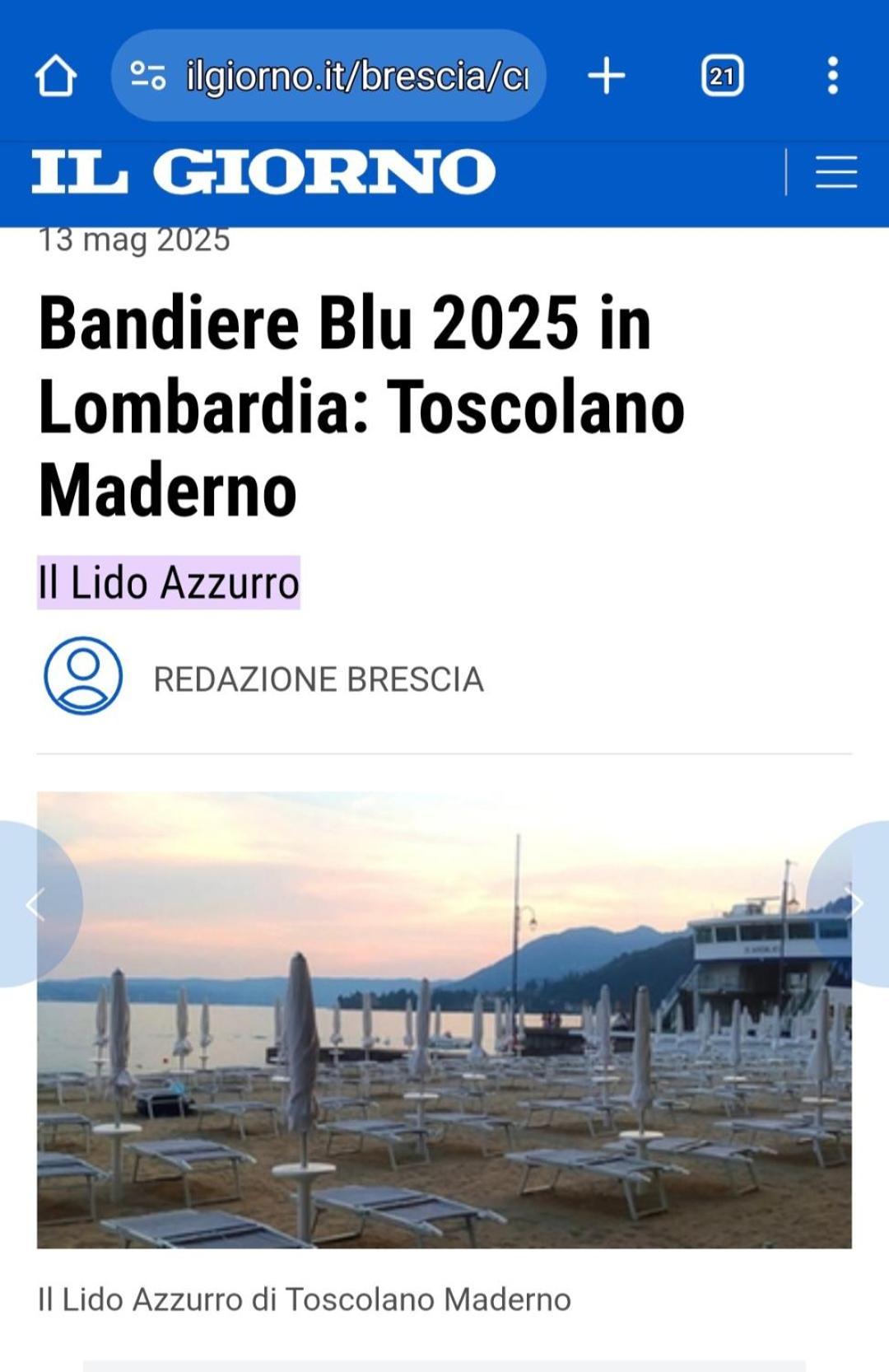 Appartamento Lido 'With Parking Space Included' ตอสโกลาโน มาแดร์โน ภายนอก รูปภาพ